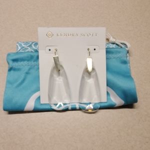 Kendra Scott Maize Drop Clear Glass earrings